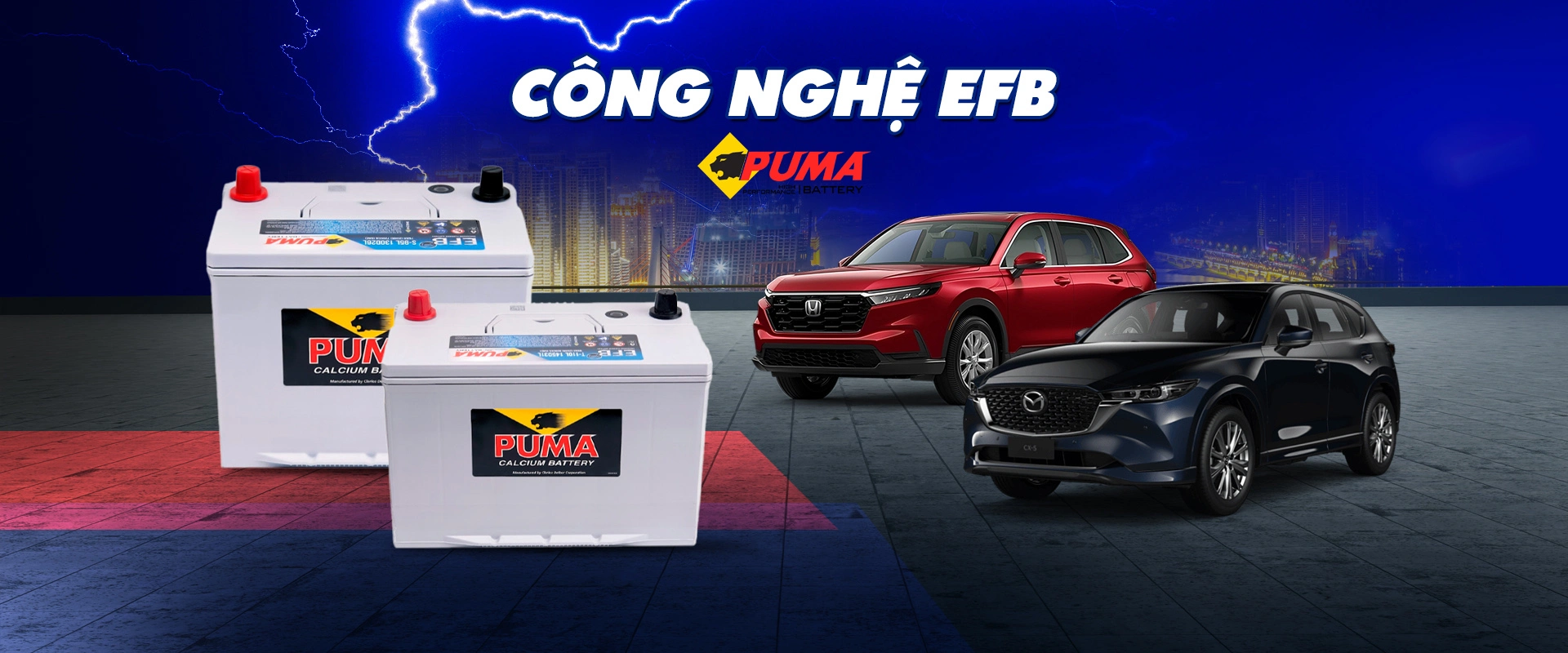 ẮC QUY PUMA CÔNG NGHỆ EFB